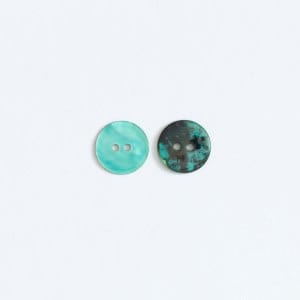 Hand Dyed Shell button by the Woven in Mint