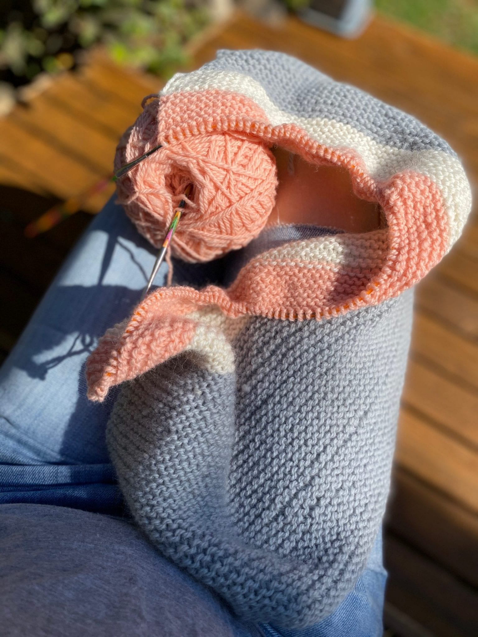 beginner blanket knit kit