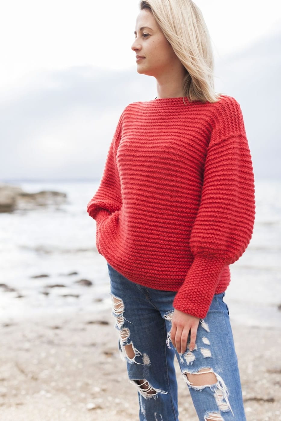 Eryn Chunky Look Knit Jumper in Sumptuous by The Woven Co