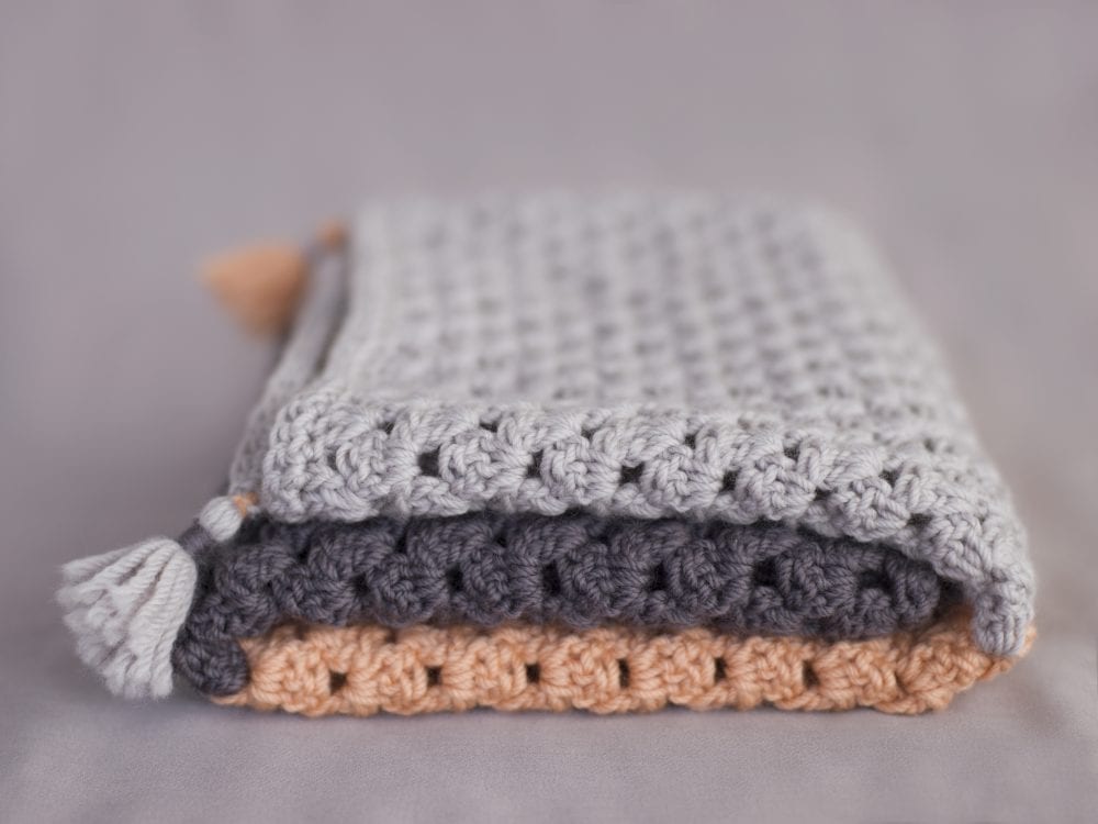 Simple Baby Crochet Blanket by The Woven Co