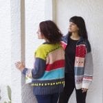 The Woven Mixed Tape Cardigan Knitting Pattern knit kit