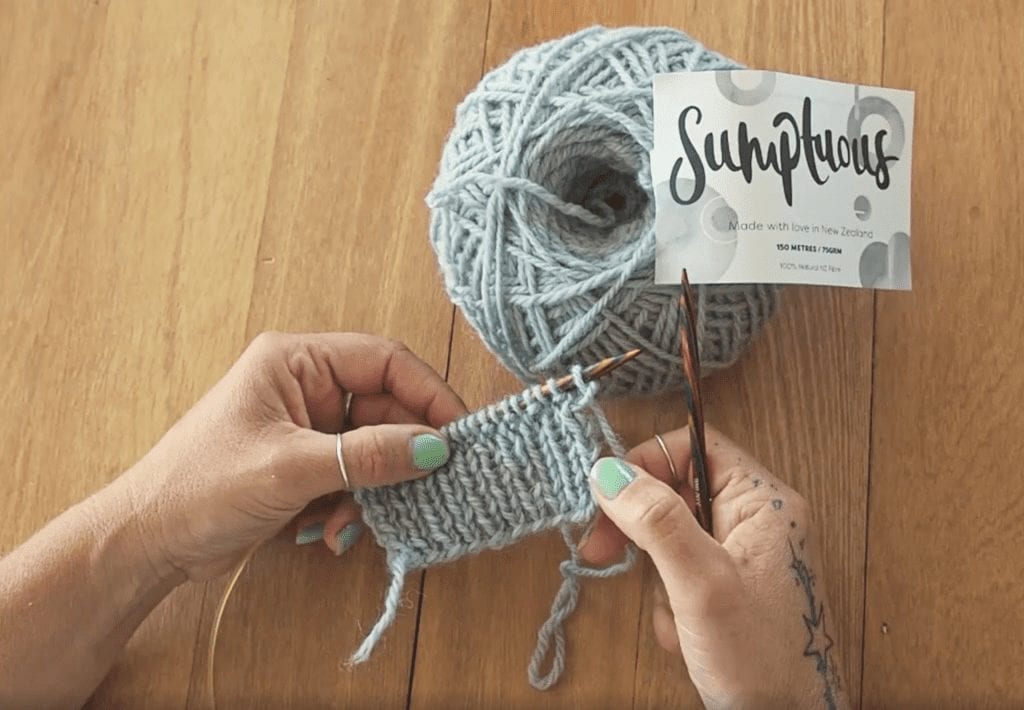 How to Knit One Purl One (K1, P1) rib