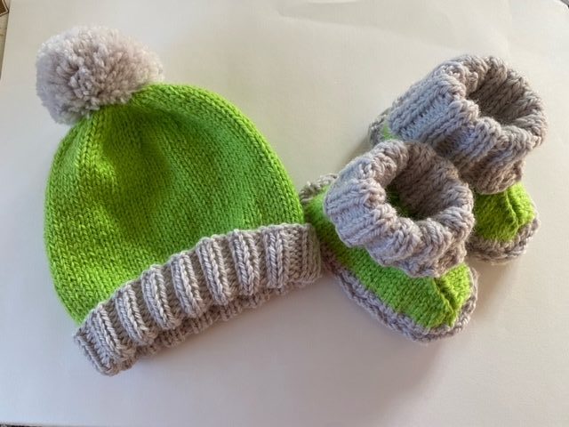 Baby Hugg Boots Knitting Kit by Cameron James Designs