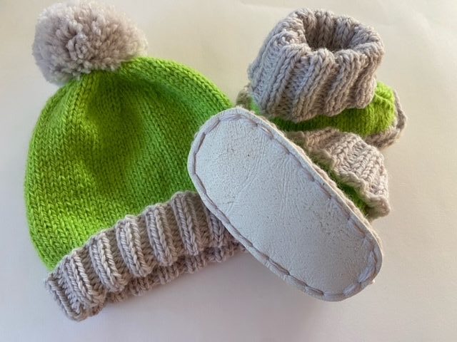 Baby Hugg Boots Knitting Kit by Cameron James Designs