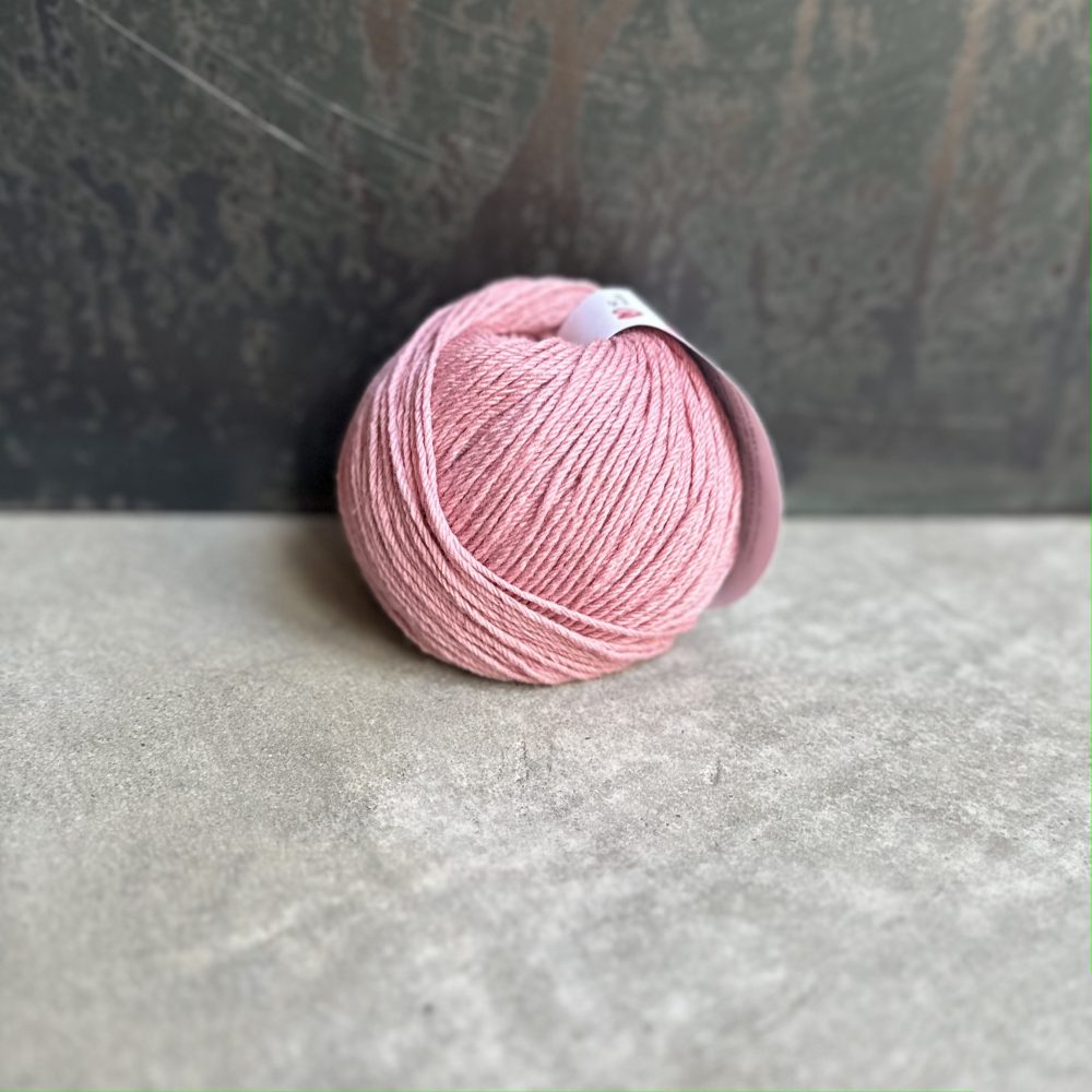 Dusty Rose Smooth + Silky Merino Knitting yarn by the Woven Co